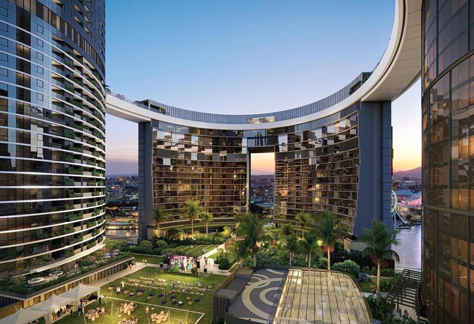 Queens Wharf - Luxe 2Br With Stunning Views And Pool Brisbane Lägenhet
